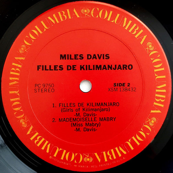 Miles Davis : Filles De Kilimanjaro (LP, Album, RE, Pit)