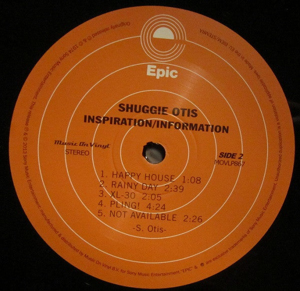 Shuggie Otis ~ Inspiration Information (Vinyl) - Djungel & Jazz