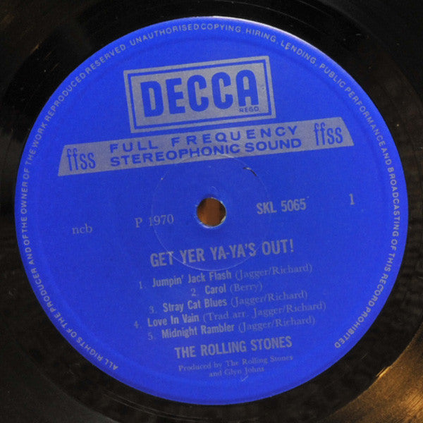 The Rolling Stones ~ Get Yer Ya-Ya's Out! (The Rolling Stones In Concert) (Vinyl) - Djungel & Jazz