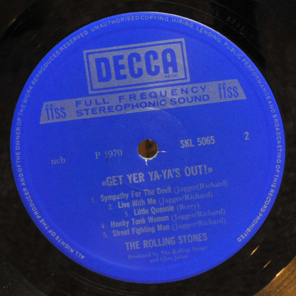 The Rolling Stones ~ Get Yer Ya-Ya's Out! (The Rolling Stones In Concert) (Vinyl) - Djungel & Jazz