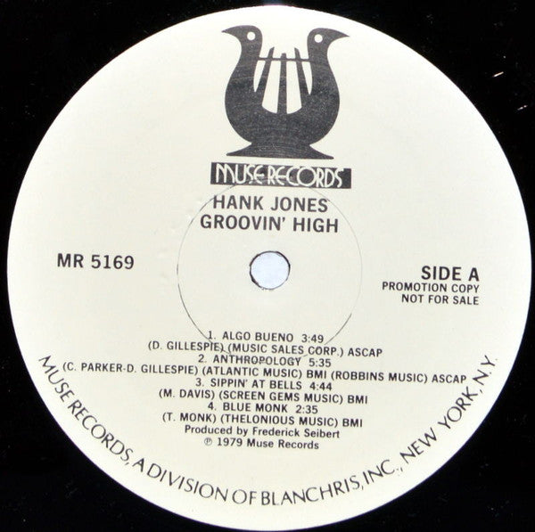 Hank Jones : Groovin' High (LP, Album, Promo)