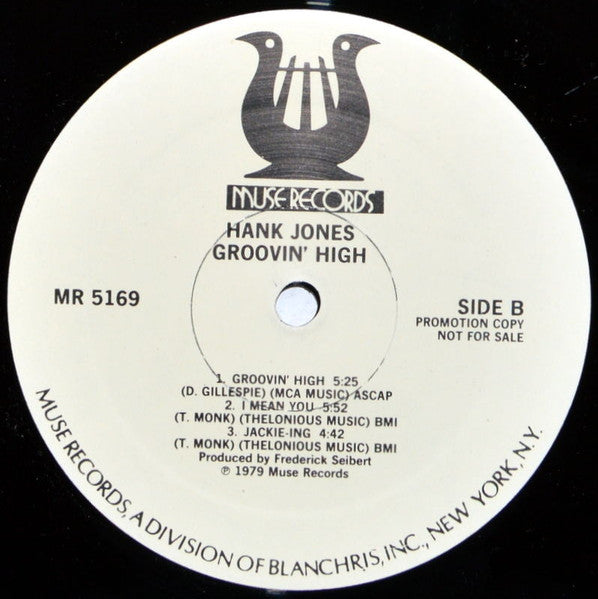 Hank Jones : Groovin' High (LP, Album, Promo)