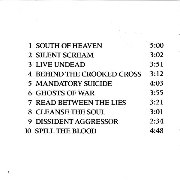 Slayer ~ South Of Heaven (Vinyl) - Djungel & Jazz