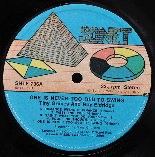 Tiny Grimes With Roy Eldridge ~ One Is Never Too Old To Swing (Vinyl) - Djungel & Jazz