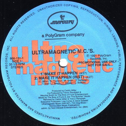 Ultramagnetic MC's ~ Make It Happen (Vinyl) - Djungel & Jazz