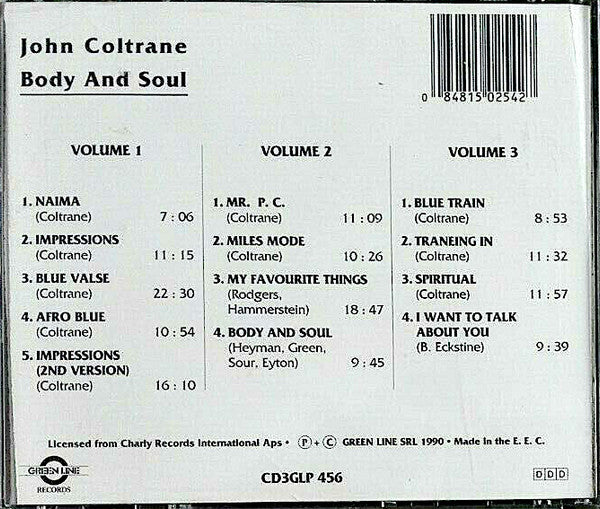 John Coltrane ~ Body And Soul (Vinyl) - Djungel & Jazz