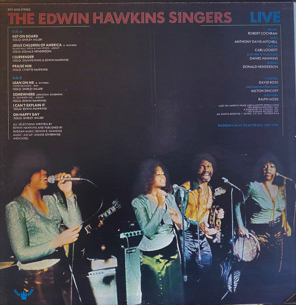 The Edwin Hawkins Singers ~ Live (Vinyl) - Djungel & Jazz