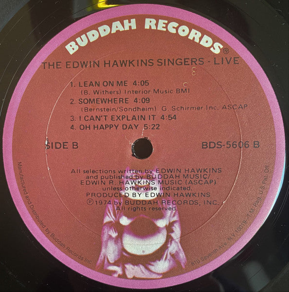 The Edwin Hawkins Singers ~ Live (Vinyl) - Djungel & Jazz