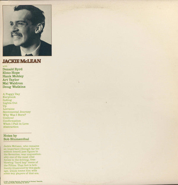 Jackie McLean ~ Contour (Vinyl) - Djungel & Jazz