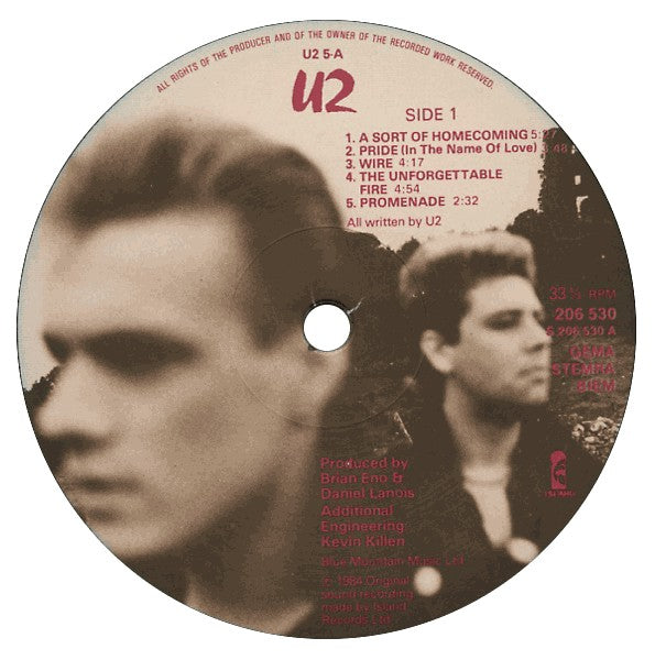 U2 ~ The Unforgettable Fire (Vinyl) - Djungel & Jazz