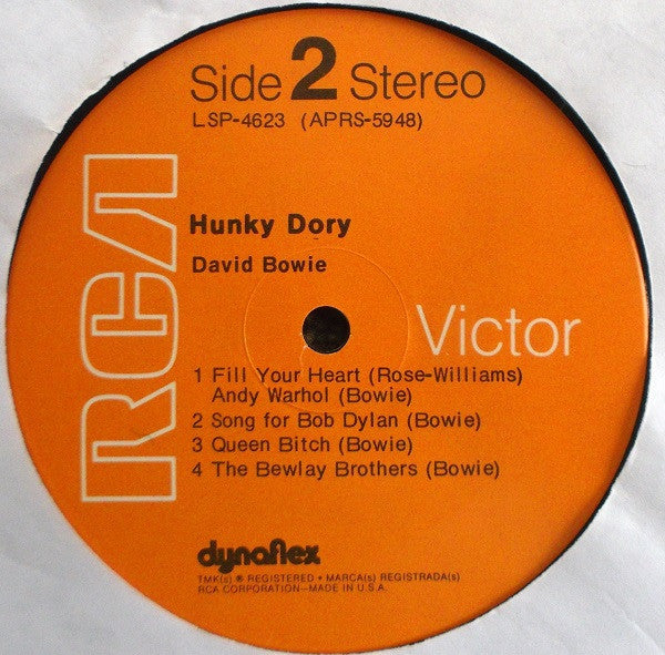 David Bowie : Hunky Dory (LP, Album, Ind)