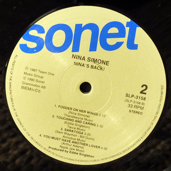 Nina Simone ~ Nina's Back! (Vinyl) - Djungel & Jazz