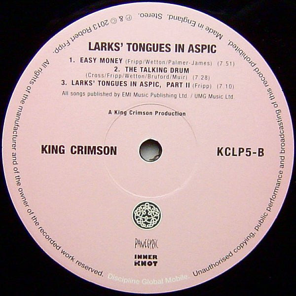 King Crimson ~ Larks' Tongues In Aspic (Vinyl) - Djungel & Jazz