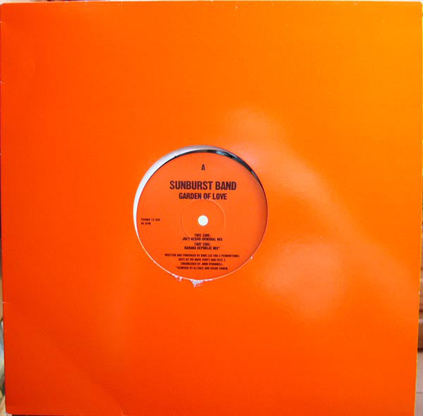 The Sunburst Band : Garden Of Love (12", Promo)