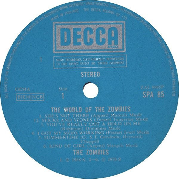 The Zombies ~ The World Of The Zombies (Vinyl) - Djungel & Jazz