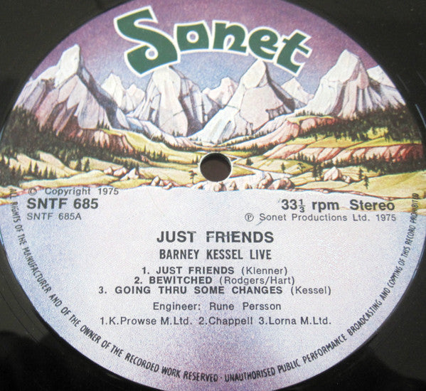 Barney Kessel ~ Just Friends (Vinyl) - Djungel & Jazz