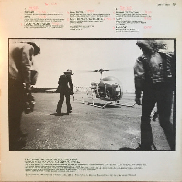 Randy California ~ Kapt. Kopter And The (Fabulous) Twirly Birds (Vinyl) - Djungel & Jazz