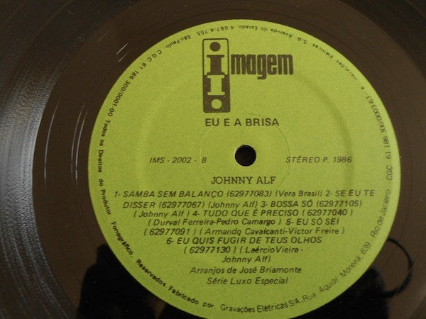 Johnny Alf : Eu E A Brisa (LP, Album, RE)