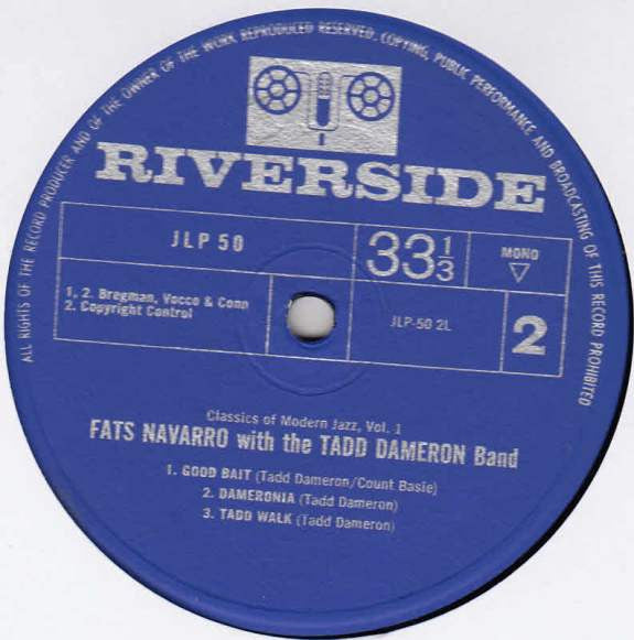 Fats Navarro Featured With The Tadd Dameron Quintet ~ Fats Navarro Featured With The Tadd Dameron Quintet (Vinyl) - Djungel & Jazz