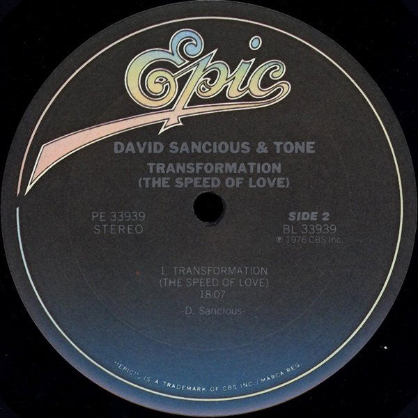 David Sancious And Tone ~ Transformation (The Speed Of Love) (Vinyl) - Djungel & Jazz