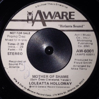 Loleatta Holloway ~ Mother Of Shame (Vinyl) - Djungel & Jazz