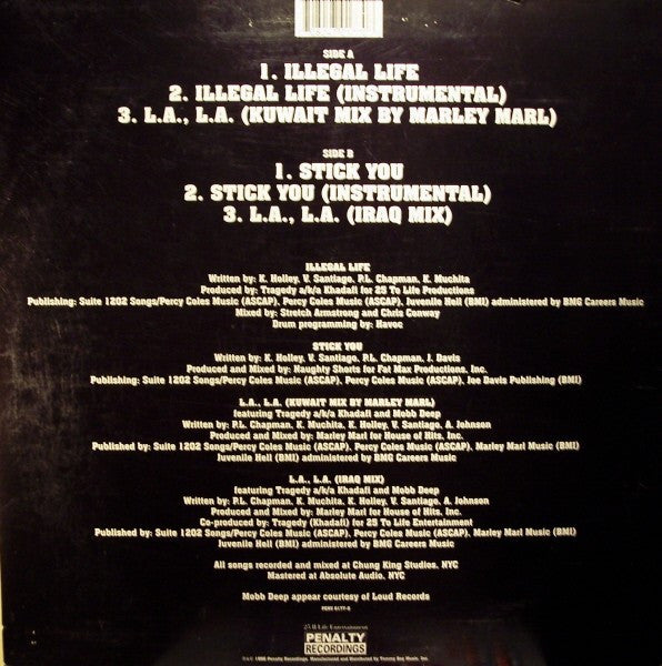 Capone -N- Noreaga : Illegal Life / Stick You (12")