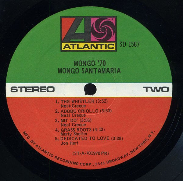 Mongo Santamaria ~ Mongo '70 (Vinyl) - Djungel & Jazz