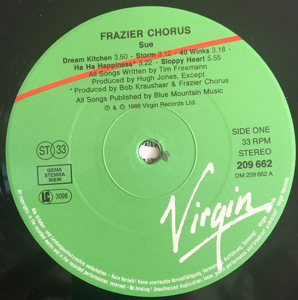 Frazier Chorus ~ Sue (Vinyl) - Djungel & Jazz