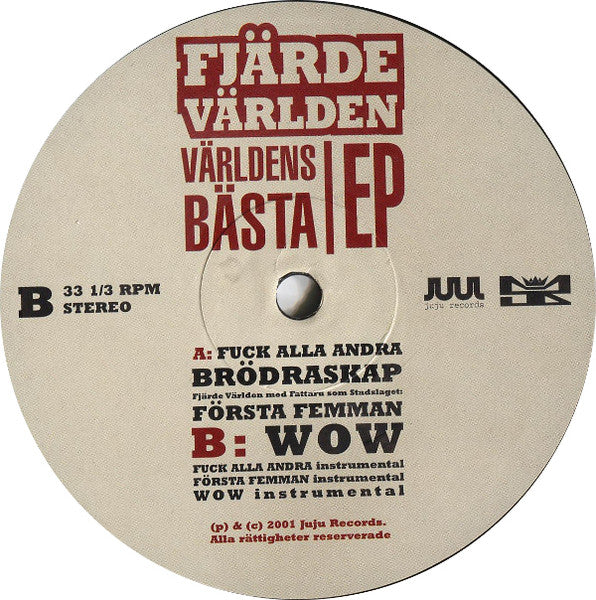 Fjärde Världen : Världens Bästa EP (12", EP)