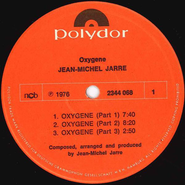 Jean Michel Jarre ~ Oxygene (Vinyl) - Djungel & Jazz