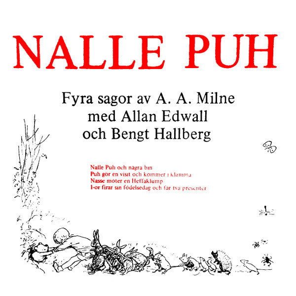 A. A. Milne, Allan Edwall, Bengt Hallberg ~ Nalle Puh (Vinyl) - Djungel & Jazz
