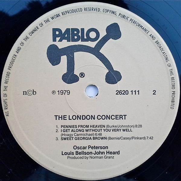 Oscar Peterson, Louis Bellson, John Heard ~ The London Concert (Vinyl) - Djungel & Jazz