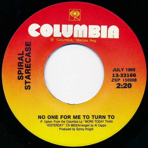 Spiral Starecase ~ More Today Than Yesterday / No One For Me To Turn To (Vinyl) - Djungel & Jazz