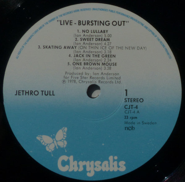Jethro Tull : Live - Bursting Out (2xLP, Album)
