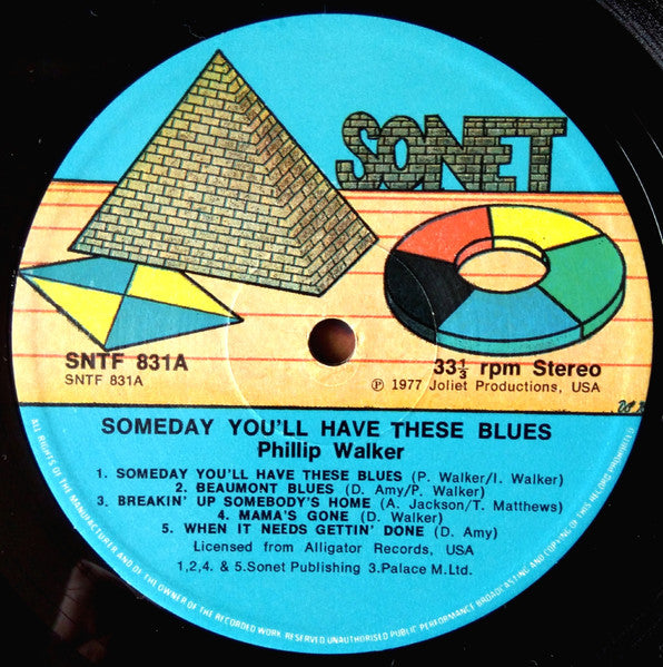 Phillip Walker : Someday You'll Have These Blues (LP, Album, RE)