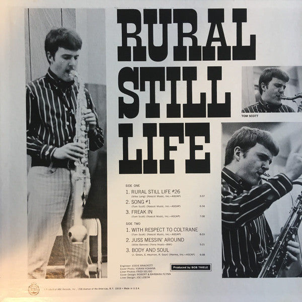 Tom Scott ~ Rural Still Life (Vinyl) - Djungel & Jazz