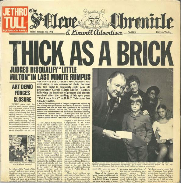 Jethro Tull ~ Thick As A Brick (Vinyl) - Djungel & Jazz