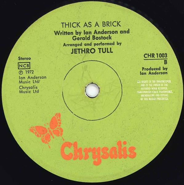 Jethro Tull ~ Thick As A Brick (Vinyl) - Djungel & Jazz