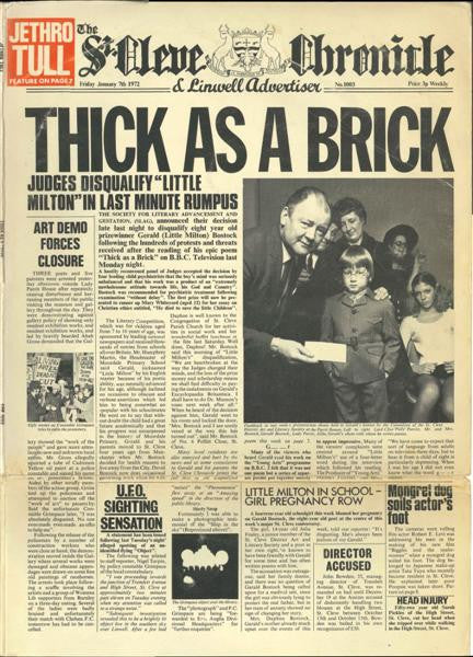Jethro Tull ~ Thick As A Brick (Vinyl) - Djungel & Jazz