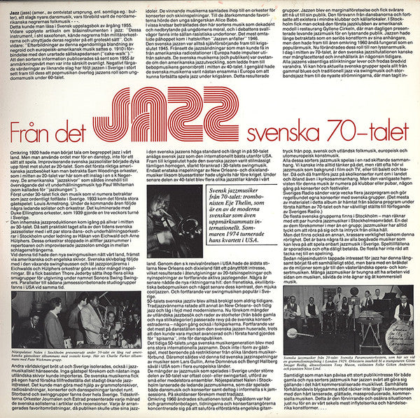 Various : Jazz Från Det Svenska 70-Talet (2xLP, Album)