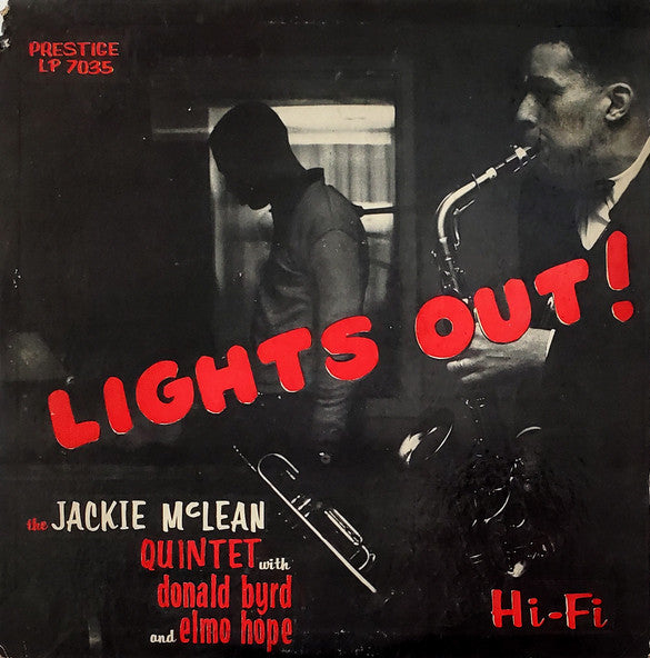 Jackie McLean Quintet With Donald Byrd And Elmo Hope : Lights Out! (LP, Album, Mono)