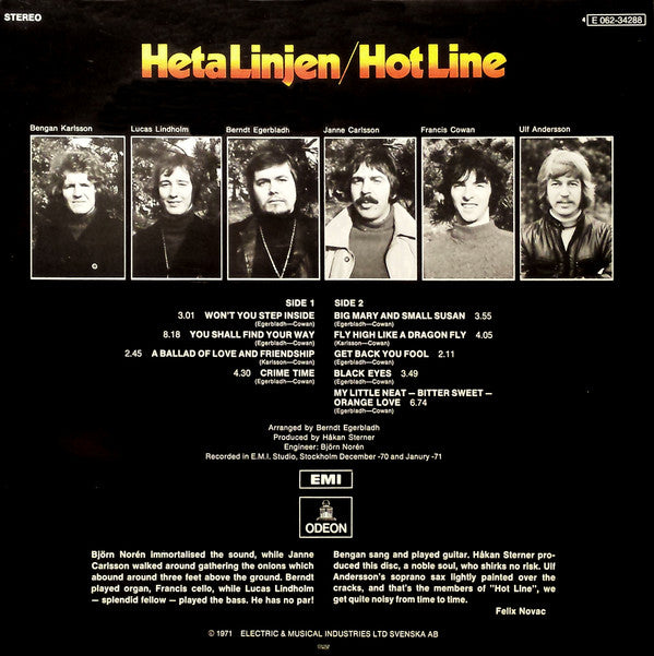 Heta Linjen : Won't You Step Inside? (LP, Album)
