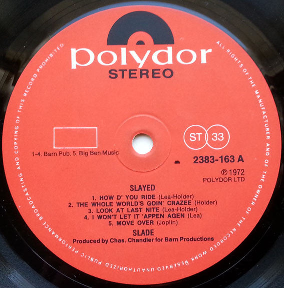 Slade : Slayed? (LP, Album, Ger)