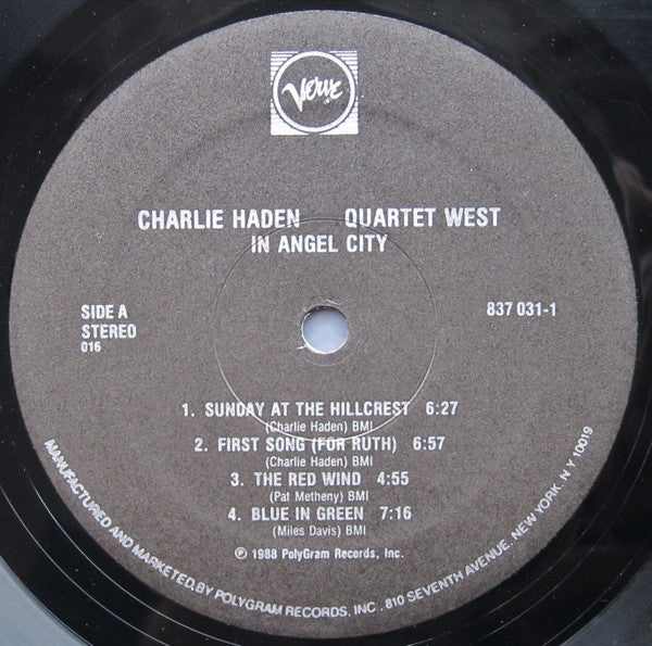 Charlie Haden Quartet West ~ In Angel City (Vinyl) - Djungel & Jazz