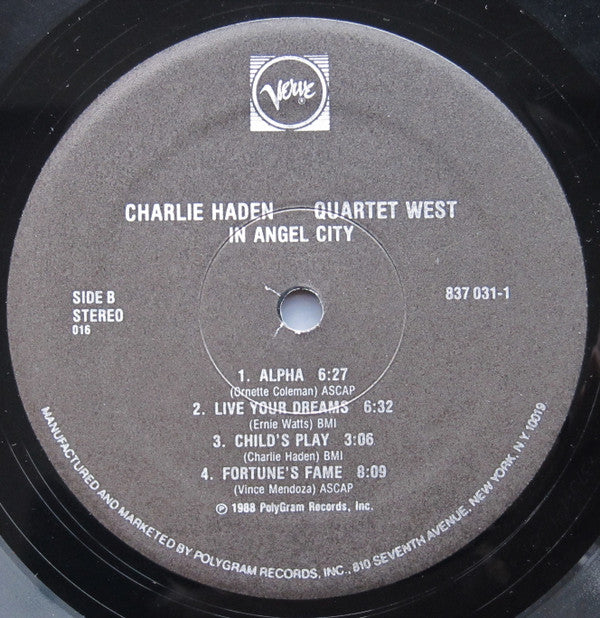 Charlie Haden Quartet West ~ In Angel City (Vinyl) - Djungel & Jazz