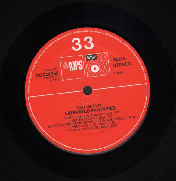 George Duke : Liberated Fantasies (LP, Album)