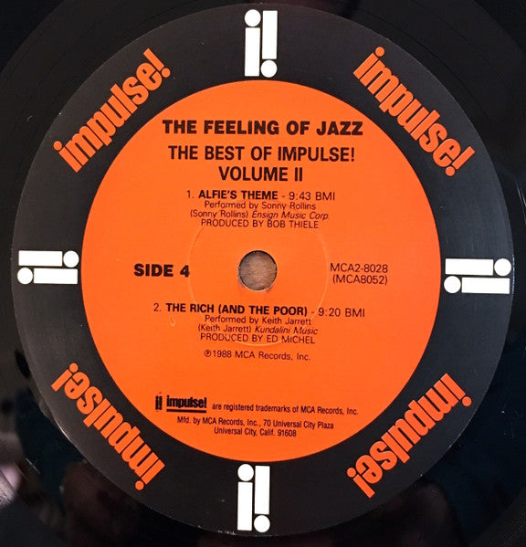 Various ~ The Feeling Of Jazz - The Best Of Impulse! Volume II (Vinyl) - Djungel & Jazz