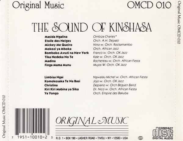 Various ~ The Sound Of Kinshasa - Guitar Classics From Zaire (Vinyl) - Djungel & Jazz