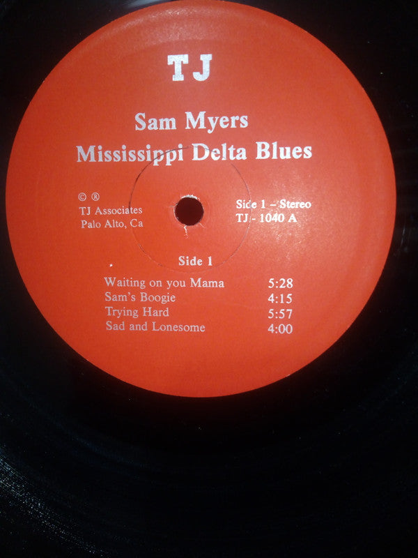 Sam Myers ~ Mississippi Delta Blues (Vinyl) - Djungel & Jazz