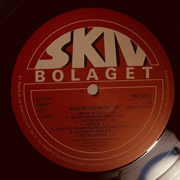 Anders Helmerson ~ End Of Illusion (Vinyl) - Djungel & Jazz